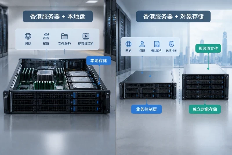 先统一比较前提：比较的是两种完整架构配图