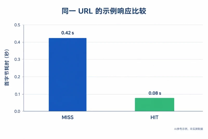 验证缓存命中与页面响应时间配图