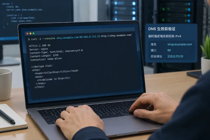 四、部署商城程序和 Nginx——在 DNS 生效前测试站点配图
