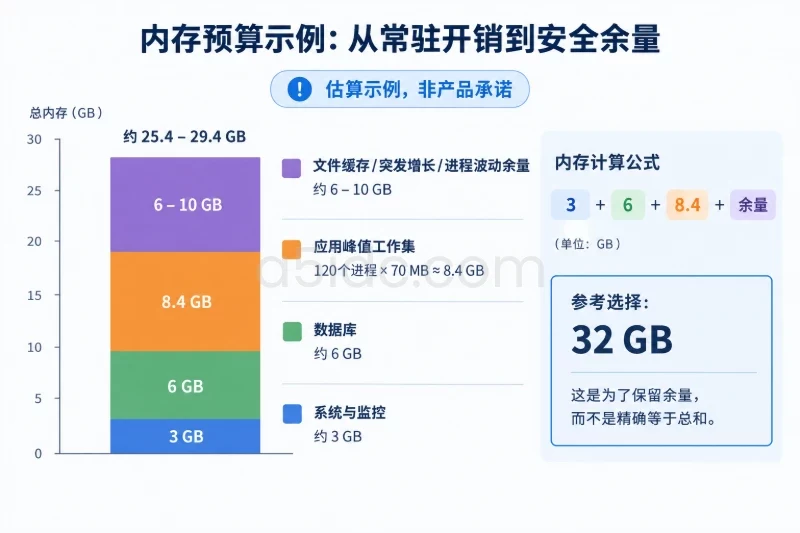 内存预算:先算常驻开销,再算请求峰值配图