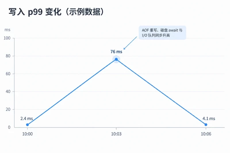 联动判断持久化、磁盘 I/O 和连接数配图
